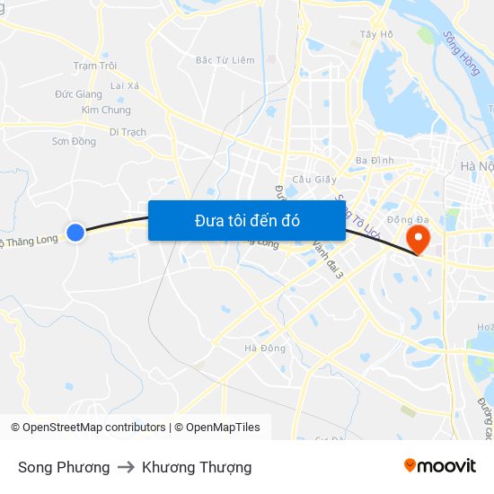 Song Phương to Khương Thượng map