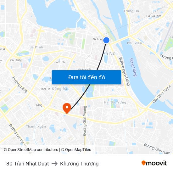 80 Trần Nhật Duật to Khương Thượng map