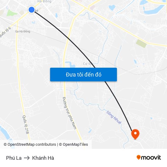 Phú La to Khánh Hà map
