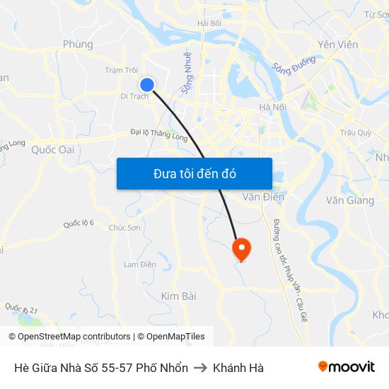 Hè Giữa Nhà Số 55-57 Phố Nhổn to Khánh Hà map