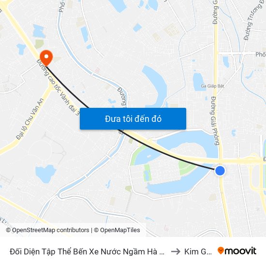 Đối Diện Tập Thể Bến Xe Nước Ngầm Hà Nội - Ngọc Hồi to Kim Giang map