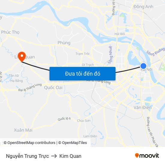 Nguyễn Trung Trực to Kim Quan map