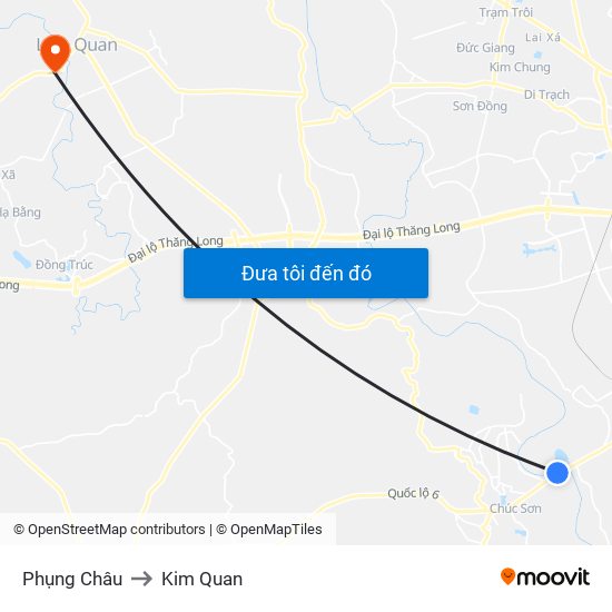 Phụng Châu to Kim Quan map