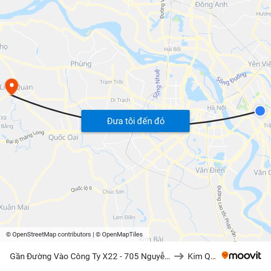 Gần Đường Vào Công Ty X22 - 705 Nguyễn Văn Linh to Kim Quan map