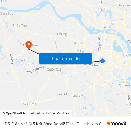 Đối Diện Nhà Ct5 Kđt Sông Đà Mỹ Đình - Phạm Hùng to Kim Quan map