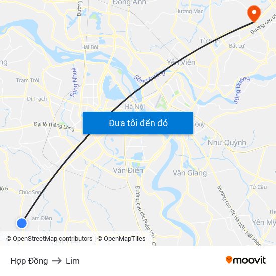Hợp Đồng to Lim map