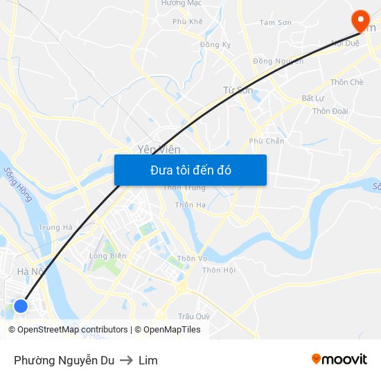 Phường Nguyễn Du to Lim map