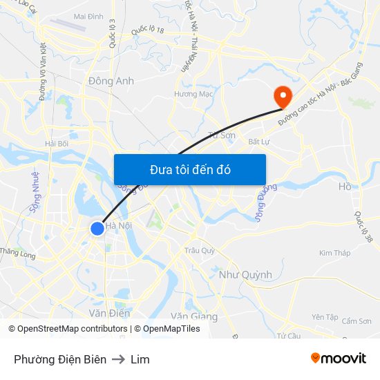 Phường Điện Biên to Lim map
