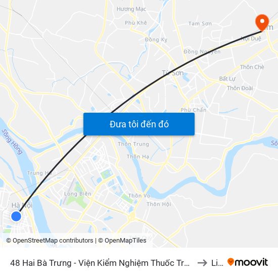 48 Hai Bà Trưng - Viện Kiểm Nghiệm Thuốc Trung Ương to Lim map