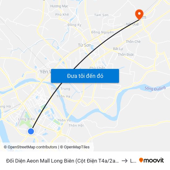 Đối Diện Aeon Mall Long Biên (Cột Điện T4a/2a-B Đường Cổ Linh) to Lim map