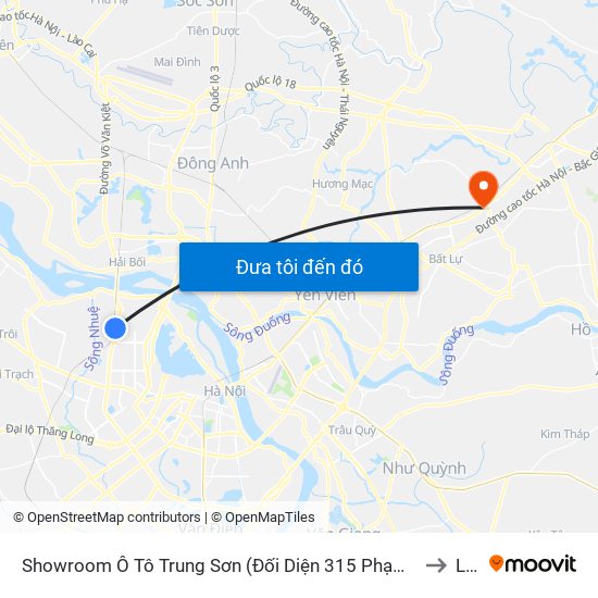 Showroom Ô Tô Trung Sơn (Đối Diện 315 Phạm Văn Đồng) to Lim map