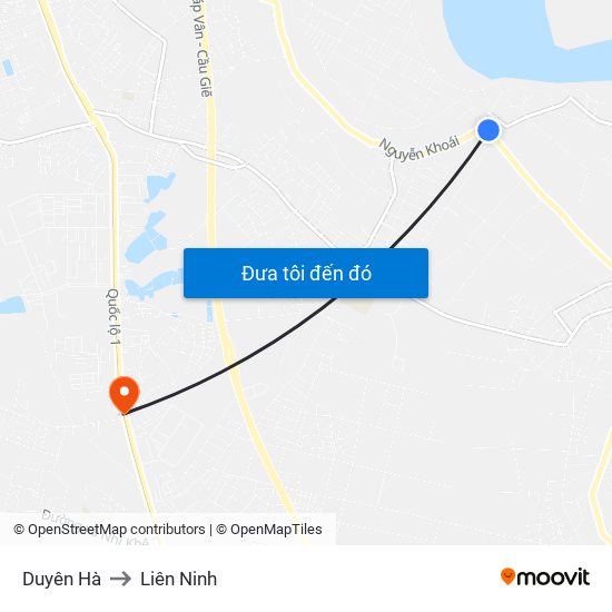 Duyên Hà to Liên Ninh map