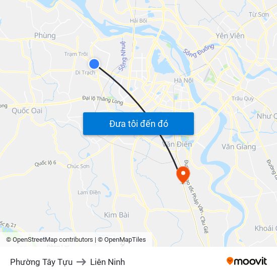 Phường Tây Tựu to Liên Ninh map