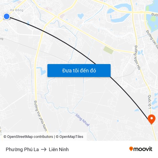 Phường Phú La to Liên Ninh map