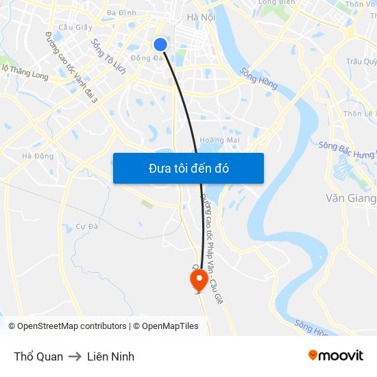 Thổ Quan to Liên Ninh map