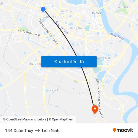 Gần Nhà Sách Sư Phạm (Đại Học Sư Phạm Hà Nội) - 136 Xuân Thủy to Liên Ninh map