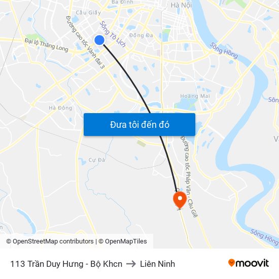 113 Trần Duy Hưng - Bộ Khcn to Liên Ninh map