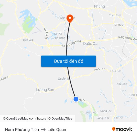 Nam Phương Tiến to Liên Quan map