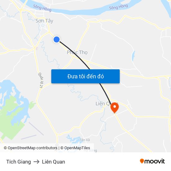 Tích Giang to Liên Quan map