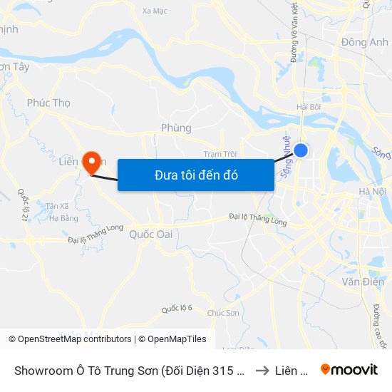 Showroom Ô Tô Trung Sơn (Đối Diện 315 Phạm Văn Đồng) to Liên Quan map