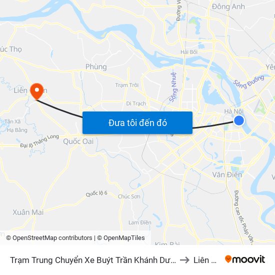 Trạm Trung Chuyển Xe Buýt Trần Khánh Dư (Khu Đón Khách) to Liên Quan map