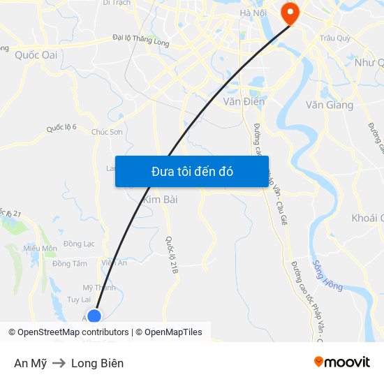 An Mỹ to Long Biên map
