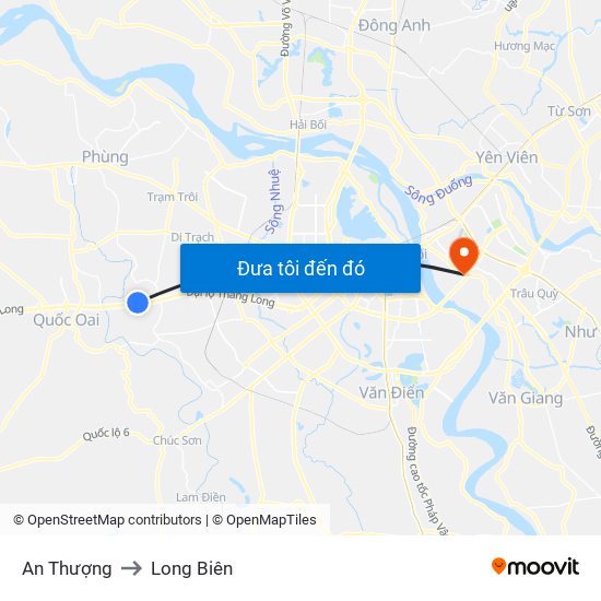 An Thượng to Long Biên map