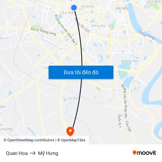 Quan Hoa to Mỹ Hưng map