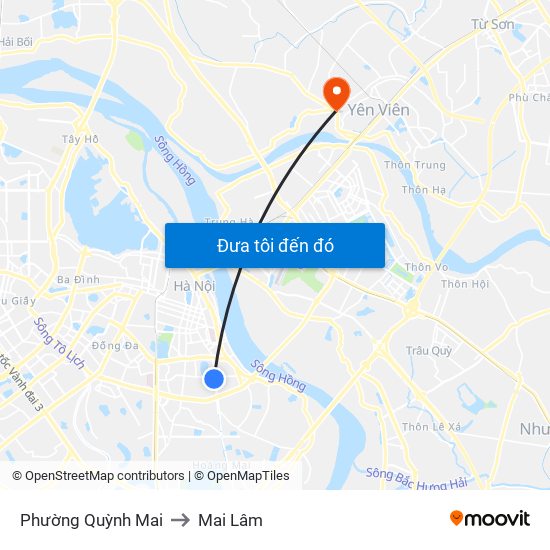 Phường Quỳnh Mai to Mai Lâm map