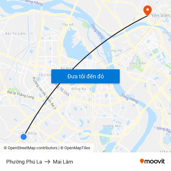 Phường Phú La to Mai Lâm map