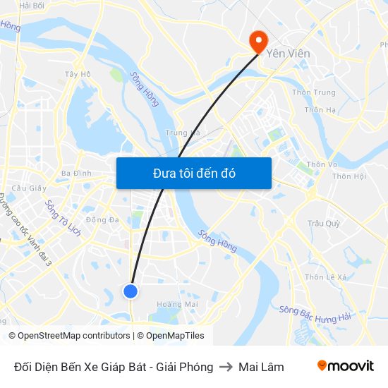 Đối Diện Bến Xe Giáp Bát - Giải Phóng to Mai Lâm map