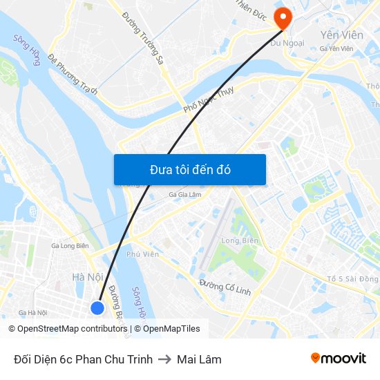 Đối Diện 6c Phan Chu Trinh to Mai Lâm map