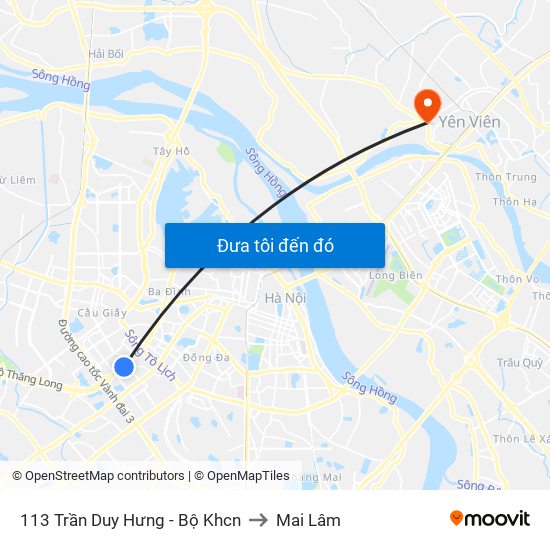 113 Trần Duy Hưng - Bộ Khcn to Mai Lâm map