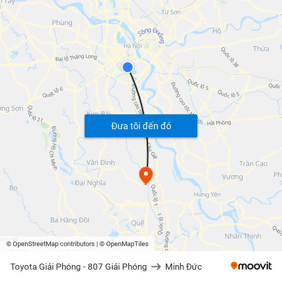 Toyota Giải Phóng - 807 Giải Phóng to Minh Đức map