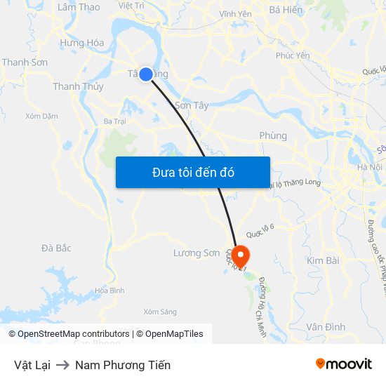 Vật Lại to Nam Phương Tiến map