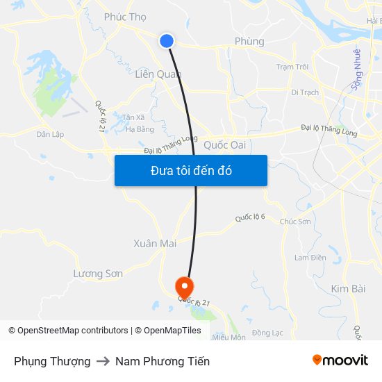 Phụng Thượng to Nam Phương Tiến map