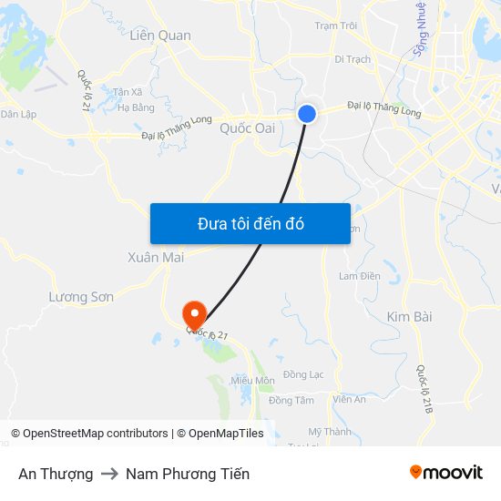 An Thượng to Nam Phương Tiến map