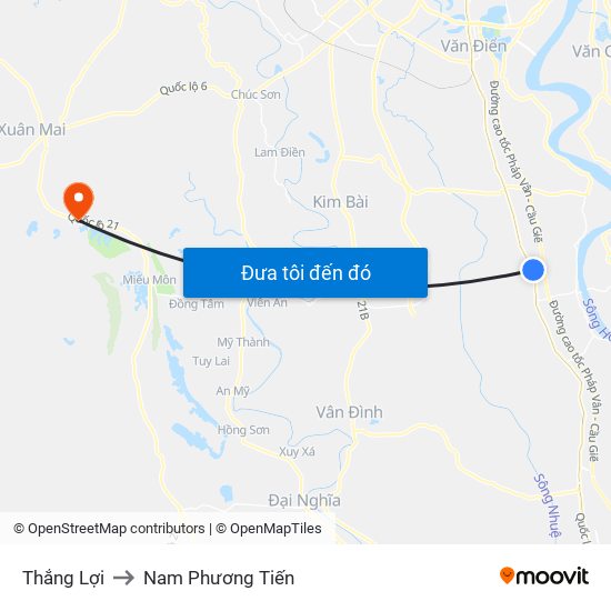 Thắng Lợi to Nam Phương Tiến map