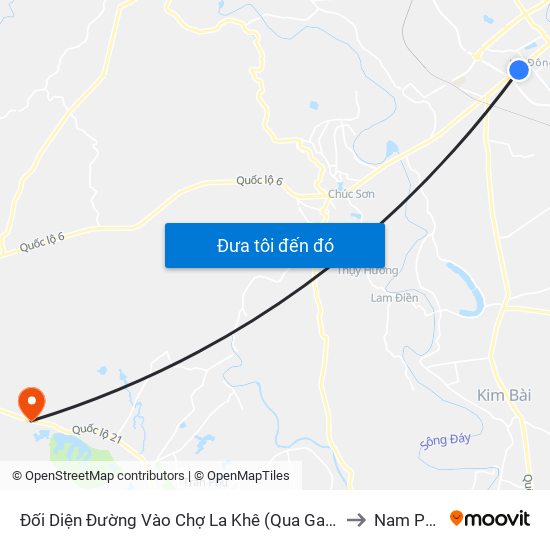 Đối Diện Đường Vào Chợ La Khê (Qua Ga Metro La Khê) - 405 Quang Trung (Hà Đông) to Nam Phương Tiến map