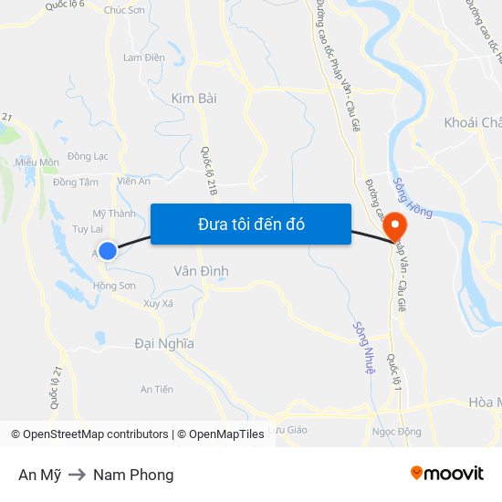 An Mỹ to Nam Phong map