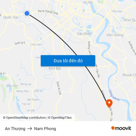An Thượng to Nam Phong map