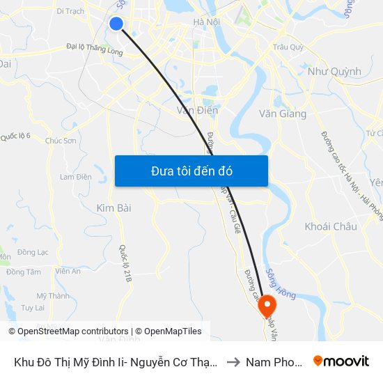 Khu Đô Thị Mỹ Đình Ii- Nguyễn Cơ Thạch to Nam Phong map