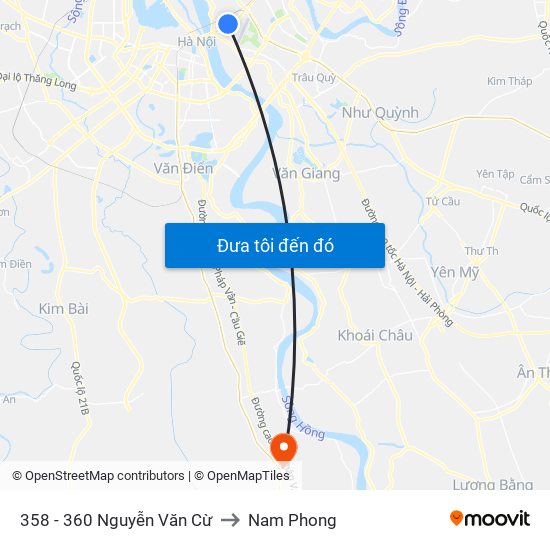 358 - 360 Nguyễn Văn Cừ to Nam Phong map