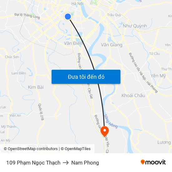 109 Phạm Ngọc Thạch to Nam Phong map