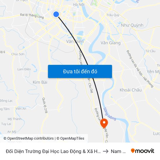 Đối Diện Trường Đại Học Lao Động & Xã Hội - 48 Trần Duy Hưng to Nam Phong map