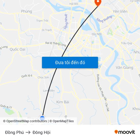 Đồng Phú to Đông Hội map