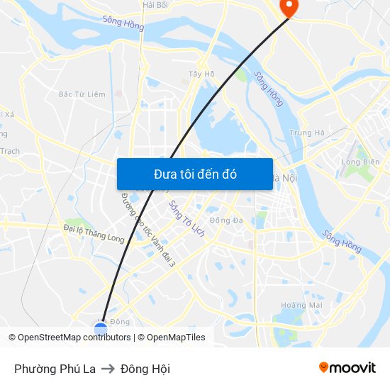 Phường Phú La to Đông Hội map