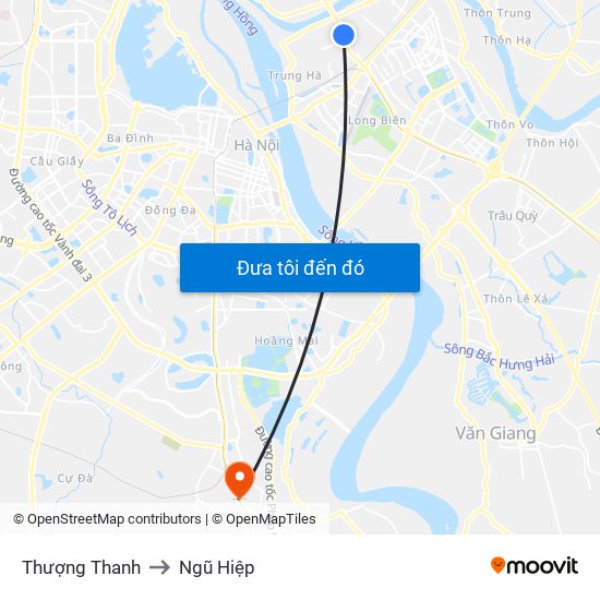 Thượng Thanh to Ngũ Hiệp map