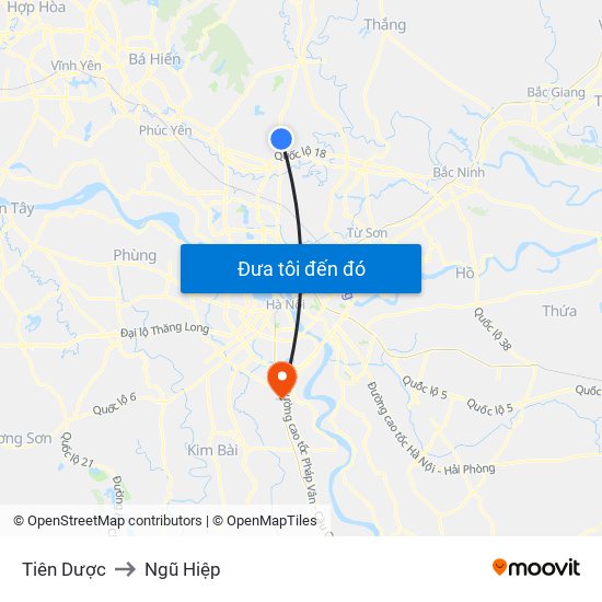 Tiên Dược to Ngũ Hiệp map