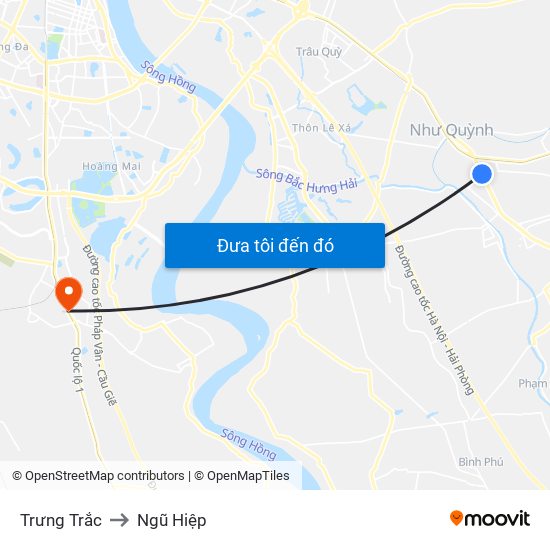 Trưng Trắc to Ngũ Hiệp map